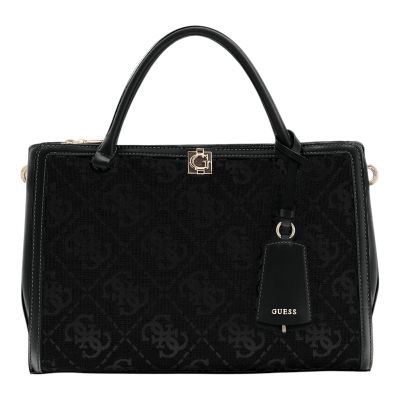 Guess - Audrey Logo Girlfriend Satchel - Zwart