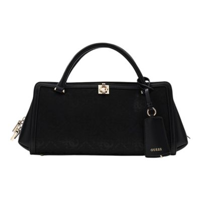 Guess - Audrey Logo Sml Gfrnd Satchel - Zwart