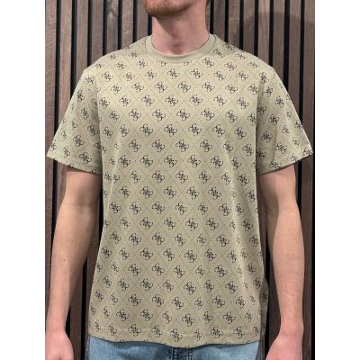 Guess - Cn Ss Jacquard 4G Knit Top - Beige