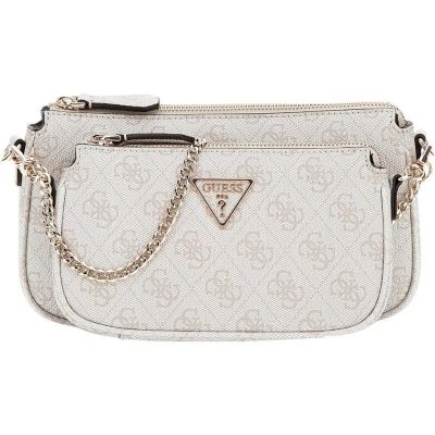 Guess - Noelle Dbl Pouch Crossbody - Beige