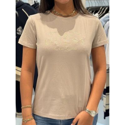 Guess Active - Marina Ss Cn T-shirt - Beige