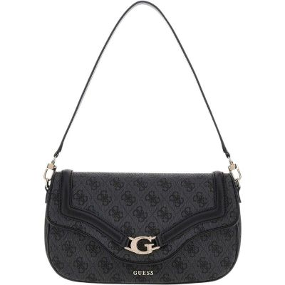 Guess - Dea Flap Shoulder Bag - Zwart