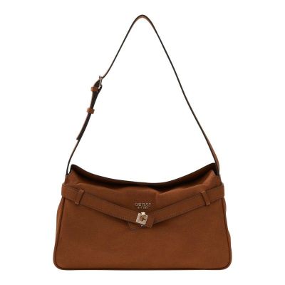 Guess - Ella shoulder Bag - Cognac