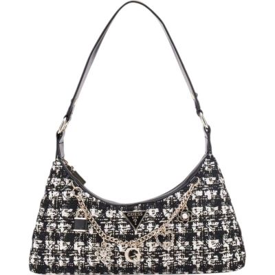 Guess - Everlee Top Zip Shoulder Bag - Zwart