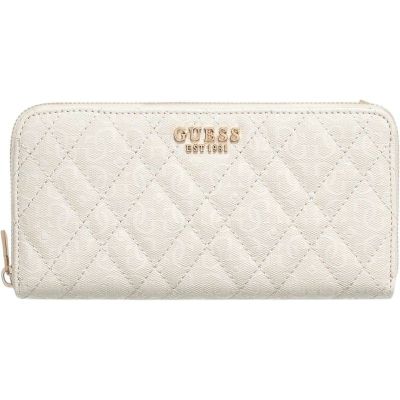 Guess - Isemay Slg Large Zip Around - Wit