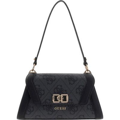 Guess - Karnilla Logo Flap Shldr Bag - Zwart