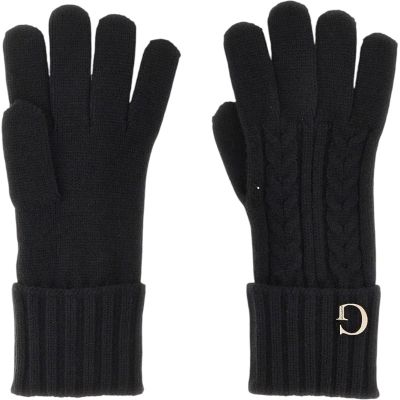 Guess - Knitted Gloves - Zwart