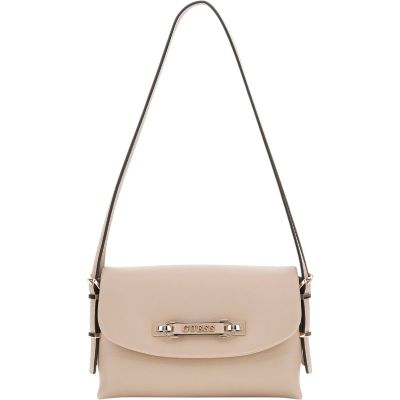 Guess - Lefia Flap Shoulder Bag - Beige