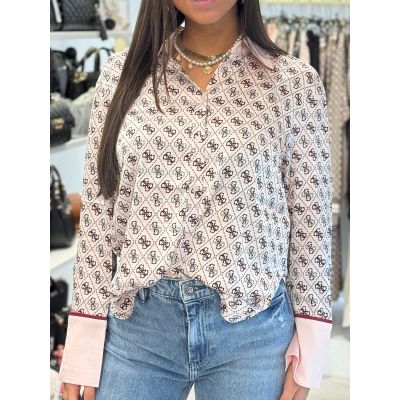 Guess - Ls Alexandra Shirt - Roze