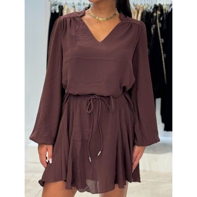 Guess - Ls Wanda Flare Dress - Rood