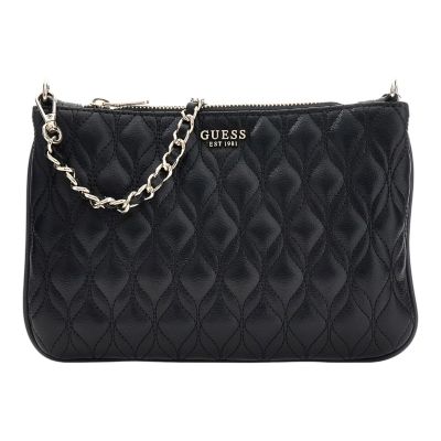 Guess - Maxine Quilted Flat Pouch - Zwart