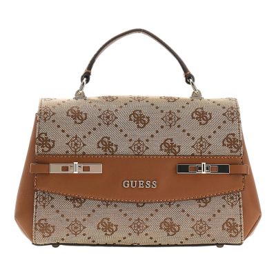 Guess - Melinda Logo Top Handle Flap - Beige