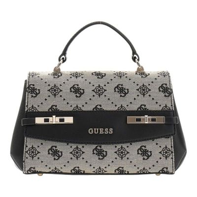 Guess - Melinda Logo Top Handle Flap - Zwart