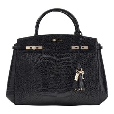 Guess - Melinda Triple Comp Satchel - Zwart