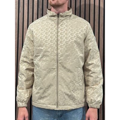 Guess - Monogram Hooded Jacket - Beige
