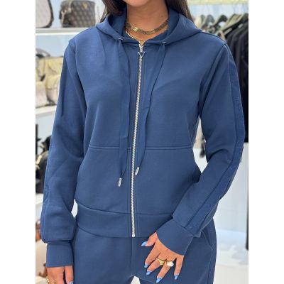 Guess - New Hooded Scuba Sweatshirt - Blauw