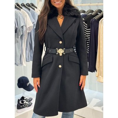 Guess - New Patrice Belted Coat - Zwart