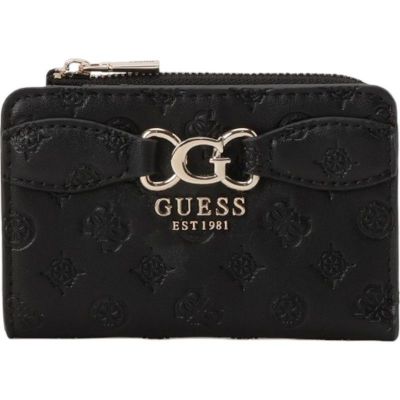 Guess - Arlena Logo Zip Around Card Case - Zwart