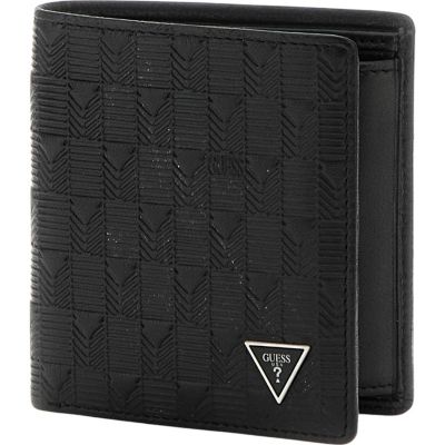 Guess - Madrid Sm Bllfld W Coin Pocket - Zwart