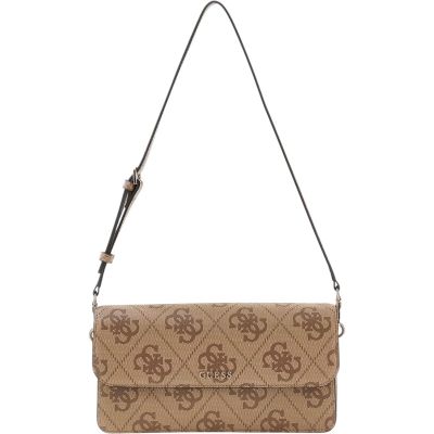 Guess - Sadie Flap Shoulder Bag - Beige