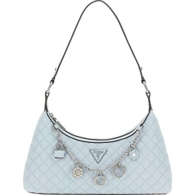 Guess - Everlee Top Zip Shoulder Bag - Blauw