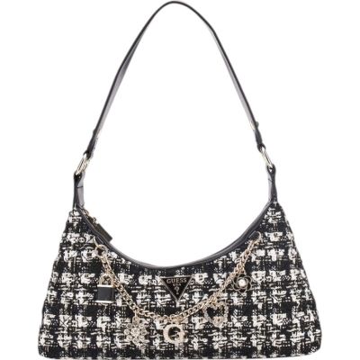 Guess - Everlee Top Zip Shoulder Bag - Zwart