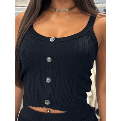 Guess - SL Carmen Tank Top SWTR - Zwart