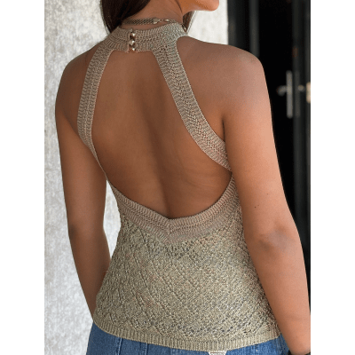 Guess - SL MN Pointelle Stitch Serina - Goud