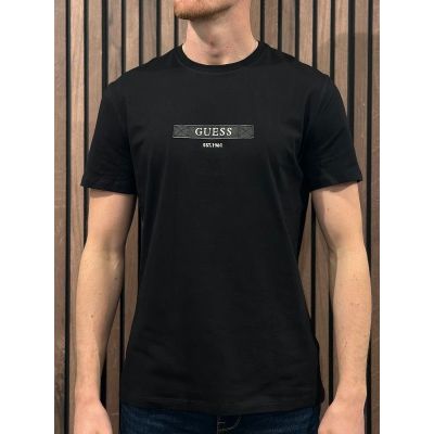 Guess - Ss Cn Logo Box Tee - Zwart