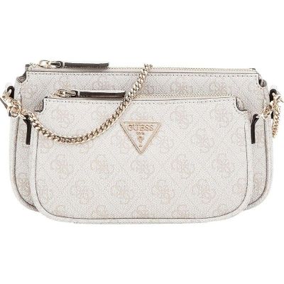 Guess - Noelle Dbl Pouch Crossbody - Beige