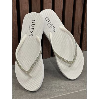 Guess - Flip Flop Rhinestone - Wit