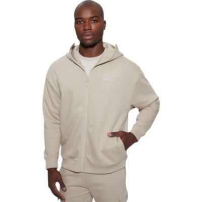 Guess Active - Keid Zipped Hoodie Sweatshirt - Grijs