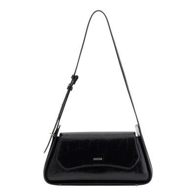 Guess - Xena Flap Shoulder Bag - Zwart