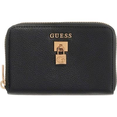Guess - Yesba Slg Medium Zip Around - Zwart