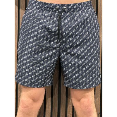 Guess - Swimtrunk Medium Wild Palms - Blauw