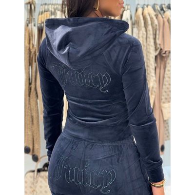 Juicy Couture - Madison Col Out Hoodie - Blauw