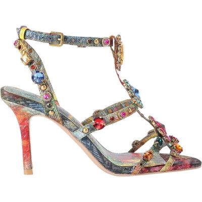 Kurt Geiger - Jewel Gladiator Sandal - Goud