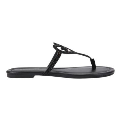 Kurt Geiger - Kurt Heart T Bar Flat - Zwart