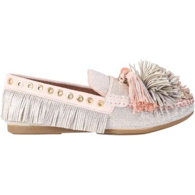 Kurt Geiger - Pom Pom Moccasin - Grijs