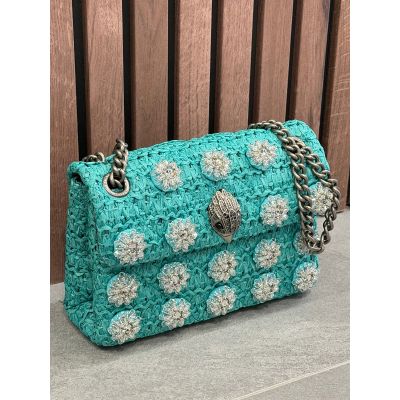 Kurt Geiger - Raffia Mini Kensington - Blauw