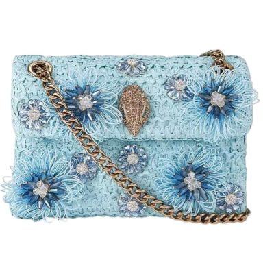 Kurt Geiger - Raffia Mini Kensington - Blauw