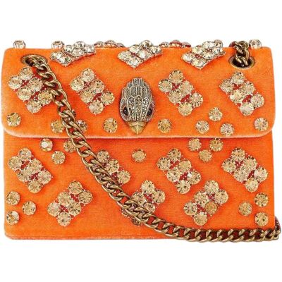 Kurt Geiger - Velvet Mini Kensington - Oranje