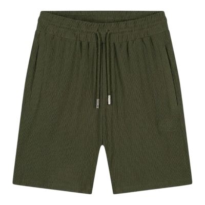 Malelions - Men Emblem Seersucker Shorts - Groen
