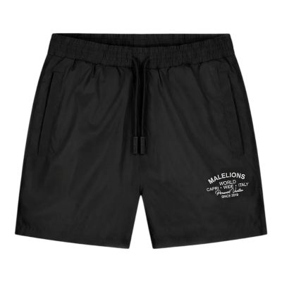 Malelions - Men Permanent Vacaction Swim Shorts - Zwart