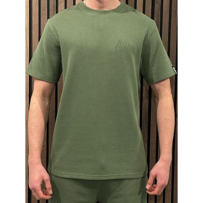 Malelions - Signature Waffle T-shirt - Groen