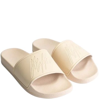 Malelions - Women Signature Slides - Beige