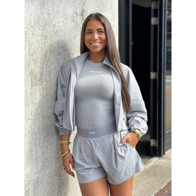 Unique The Label - Giselle Short Sleeve - Light Grey