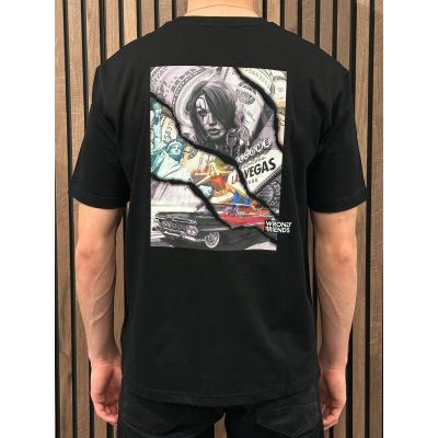 Wrong Friends - Valley T-shirt - Zwart