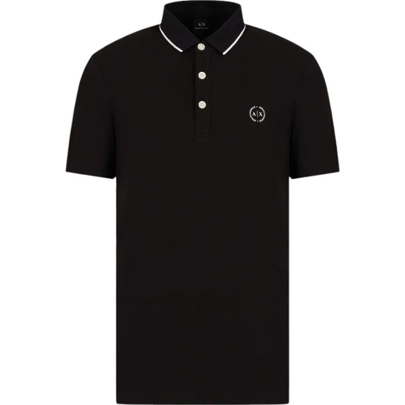 Armani Exchange - Man Jersey Polo Shirt - Zwart