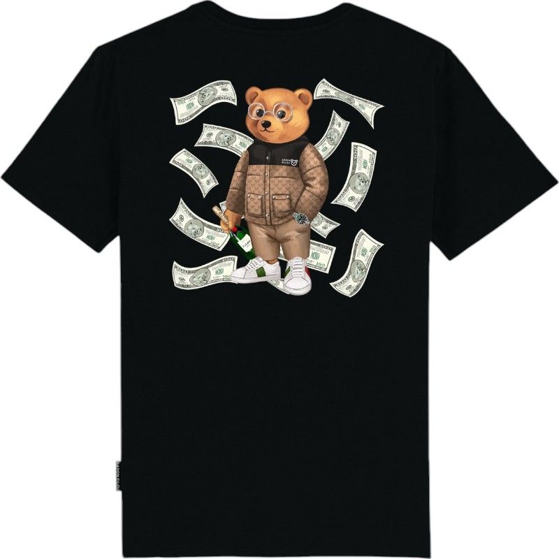 Baron Filou - Backprint T-shirt Filou CXVI Flying Dollar - Zwart